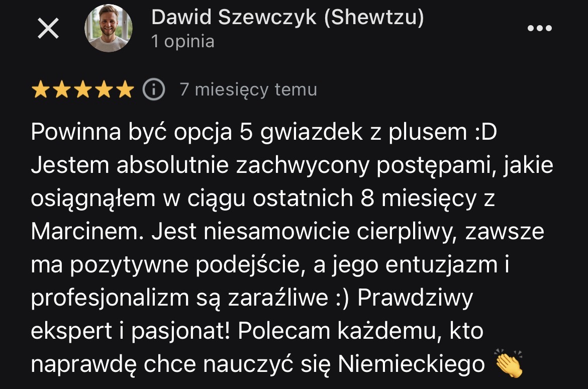 Opinia Dawid Szewczyk